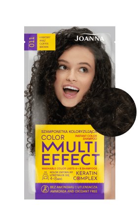 Vlasy v odstínu MULTI EFFECT barva Barvicí šampon Kávově hnědá /011/