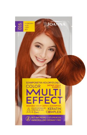 Vlasy v odstínu Barvicí šampon Flame red /015/ PL,GB,HU,SK,RO,RU,SE,FI