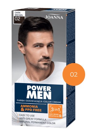 POWER MEN barva Paint 02 Tmavě hnědá