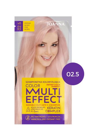 MULTI EFFECT barva Barvicí šampon Růžová blond /02.5/