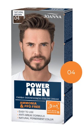 POWER MEN barva Paint 04 Natural brown 2024