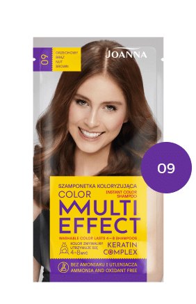 MULTI EFFECT barva Barvicí šampon Oříšková hnědá /09/