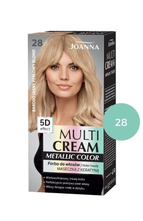 MULTI CREAM COLOR metallic Barva Velmi světlá perleťová blond /28/