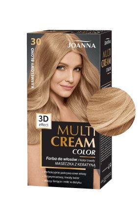 Vlasy v odstínu MULTI CREAM COLOR Karamelová blond barva /30/