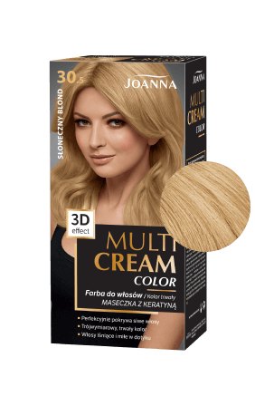 Vlasy v odstínu MULTI CREAM COLOR Sluneční blond barva /30,5/