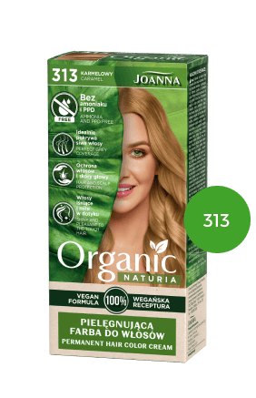 NATURIA ORGANIC VEGAN barva na vlasy 313 Karamelová