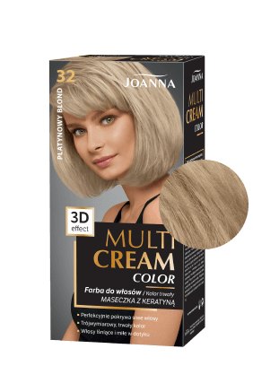 Vlasy v odstínu MULTI CREAM COLOR barva Platinová blond /32/
