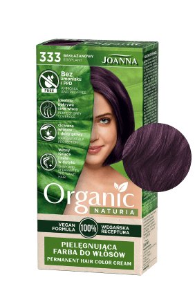 Vlasy v odstínu NATURIA BIO Veganská barva na lilek 333