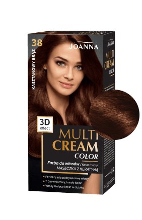 Vlasy v odstínu MULTI CREAM COLOR barva kaštanová hnědá /38/