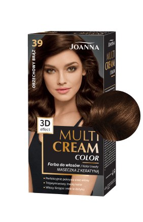 Vlasy v odstínu MULTI CREAM COLOR barva Ořech hnědá /39/