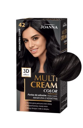 Vlasy v odstínu MULTI CREAM COLOR barva Ebenová černá /42/