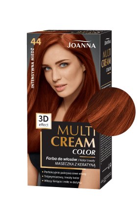 Vlasy v odstínu MULTI CREAM COLOR barva Intenzivní měděná /44/