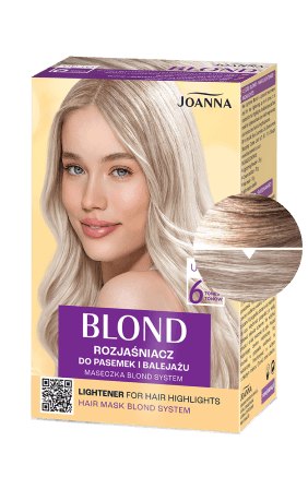 Vlasy v odstínu BLOND rozjasňovač pro melír a balayage, 6 tónů