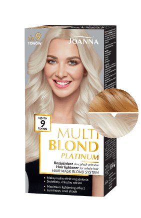 Vlasy v odstínu MULTI BLOND PLATINUM zesvětlovač pro celé vlasy až o 9 tónů