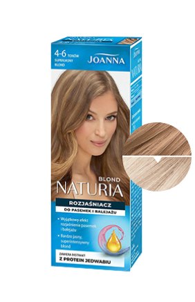 Vlasy v odstínu NATURIA BLOND Rozjasňovač pro melír a balayage 4-6 tónů