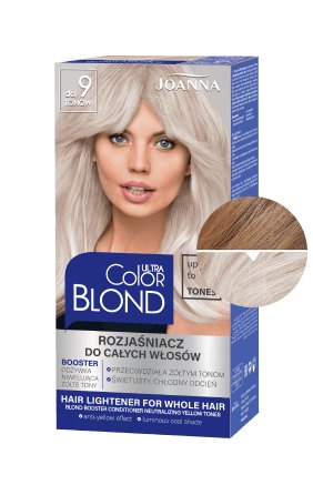 Vlasy v odstínu ULTRA COLOR BLOND zesvětlovač na celé vlasy až o 9 tónů