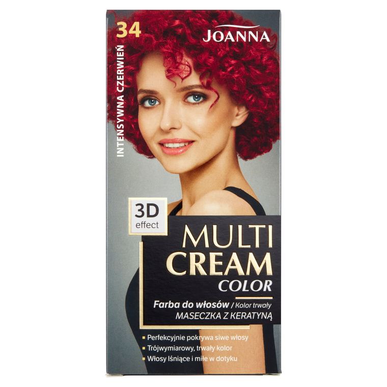 MULTI CREAM COLOR farba na vlasy 34 Intenzívna červená