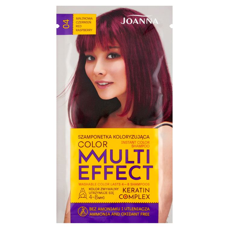 MULTI EFFECT színes színező sampon málnavörös /04/