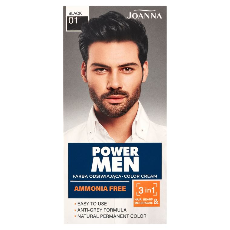 POWER MEN színes festék 01 fekete 2024