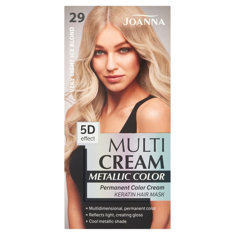Joanna Multi Cream Metallic Color Barva na vlasy velmi světlá sněhová blond 29