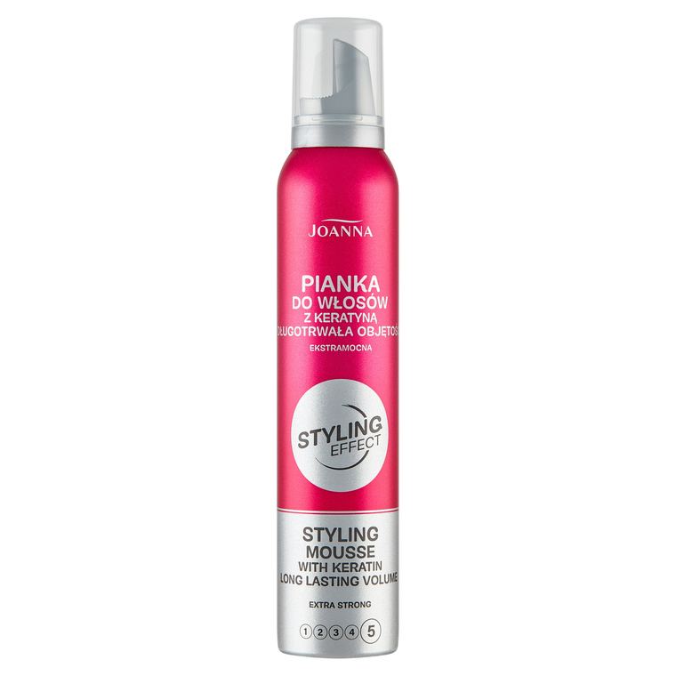 STYLING efekt Extra silná pena na vlasy s keratínom 150 ml