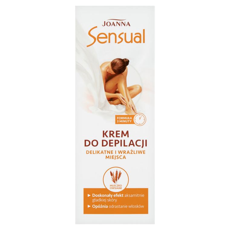 SENSUAL depilační krém na citlivá místa Ovesné mléko 100 g