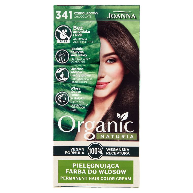 NATURIA ORGANIC VEGAN barva na vlasy 341 Čokoládová