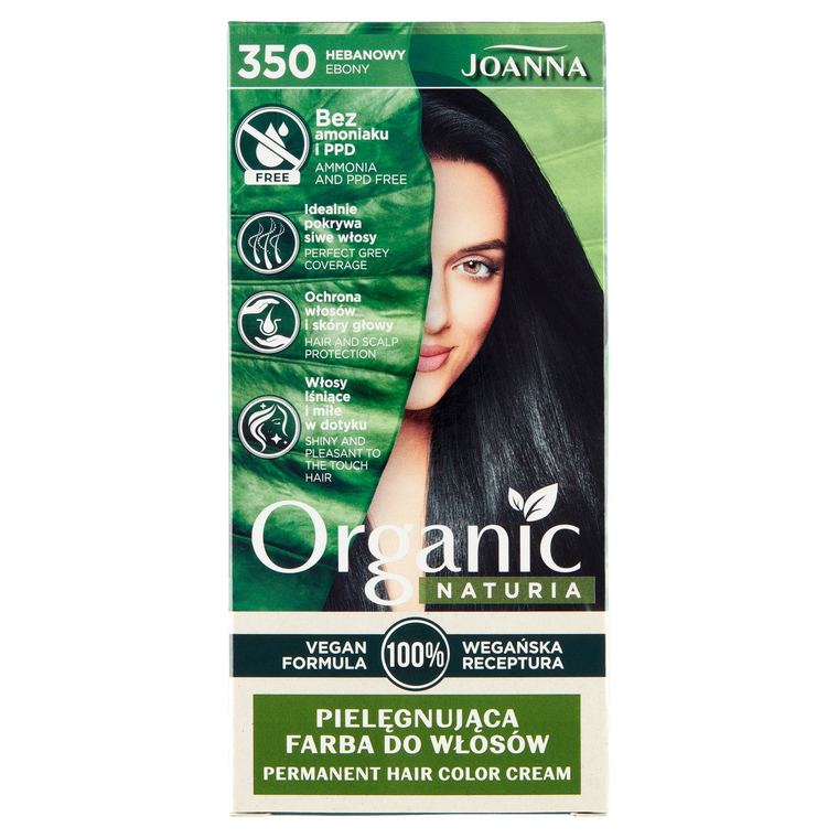 NATURIA ORGANIC Vegán Festék Ebony 350