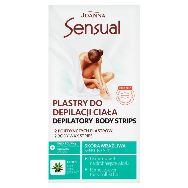 SENSUAL Body depilační náplasti pro citlivou pokožku ALOE EASY GRIP
