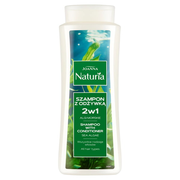NATURIA šampon 2 v 1 pro všechny typy. vlasy s mořskými řasami 500 ml