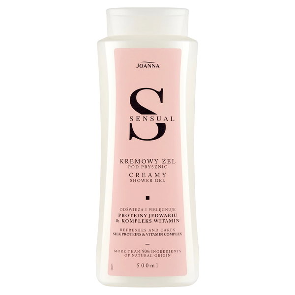 Joanna Sensual Creamy tusfürdő, selyemprotein és vitamin komplex 500 ml