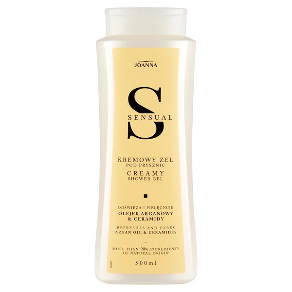 Joanna Sensual Cream tusfürdő argán olajjal és ceramidokkal 500 ml