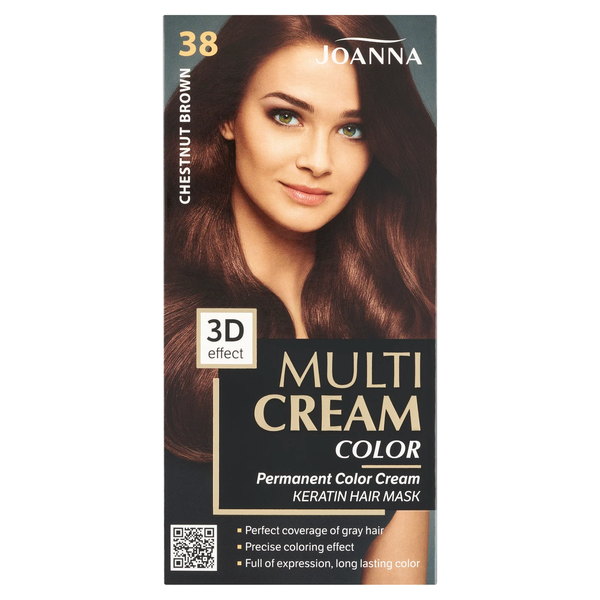 Joanna Multi Cream Color Farba na vlasy gaštanovo hnedá 38