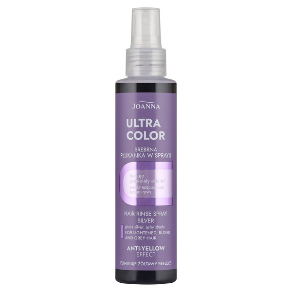 Stříbrný oplachovací sprej ULTRA Color – studené blond a šedé vlasy | 100% lesk