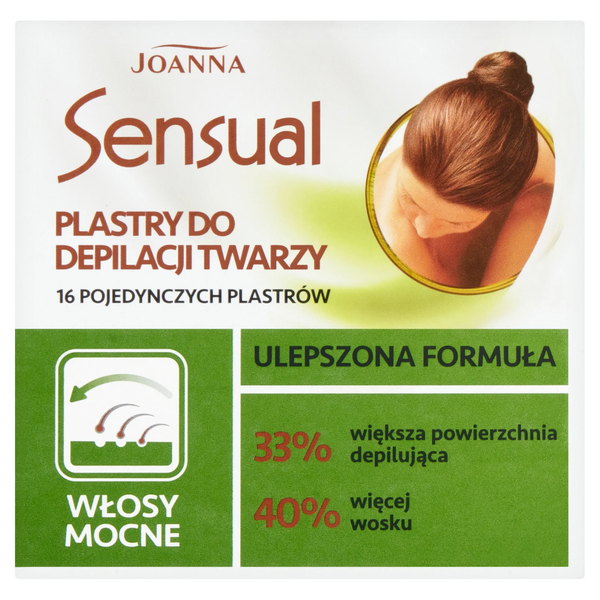 Smyslné náplasti na obličej určené pro silné vlasy
