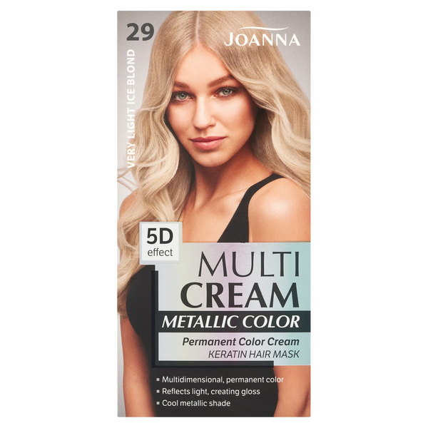 Joanna Multi Cream Metallic Color Farba na vlasy veľmi svetlá snehová blond 29