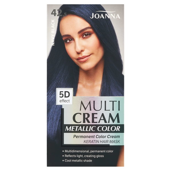 Joanna Multi Cream Metallic Color Farba na vlasy tmavomodrá čierna 42.5