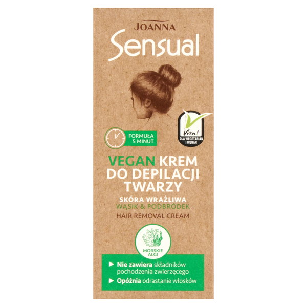 SMYSLNÝ VEGÁNSKÝ krém na odstranění chloupků na obličeji