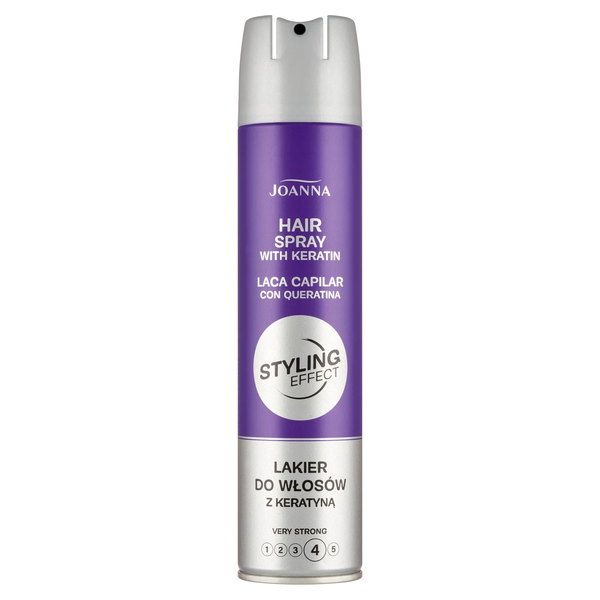 STYLING efekt Veľmi silný lak na vlasy s keratínom 250 ml