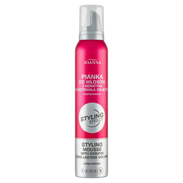 STYLING efekt Extra silná pena na vlasy s keratínom 150 ml
