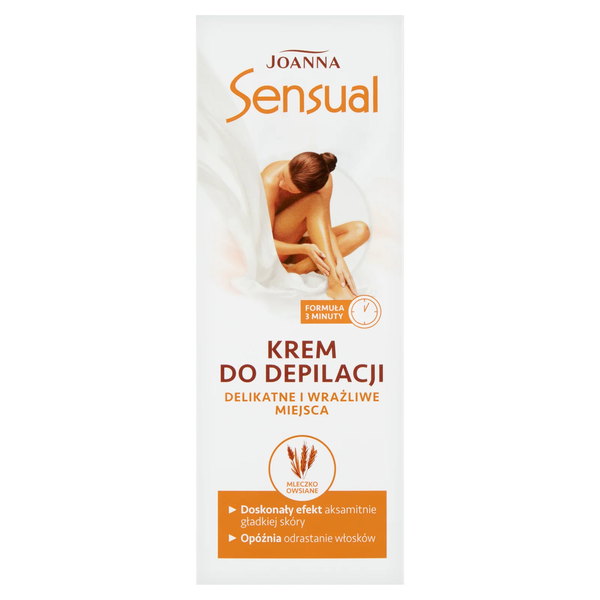 SENSUAL depilační krém na citlivá místa Ovesné mléko 100 g