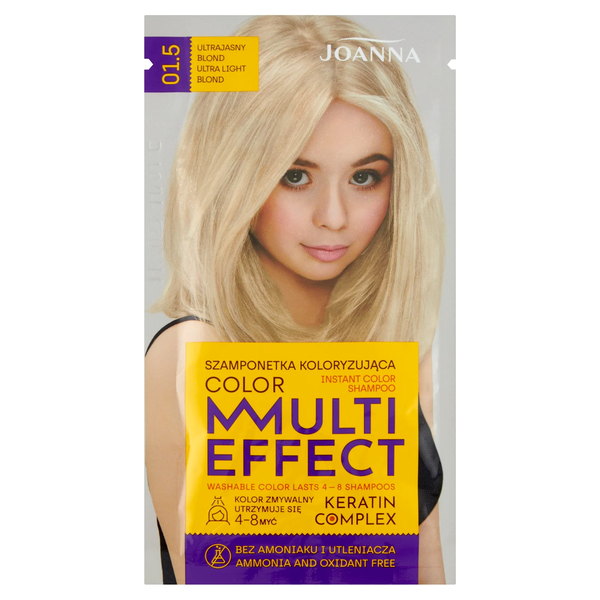 MULTI EFFECT farba Farbiaci šampón Ultra-svetlá blond /01.5/
