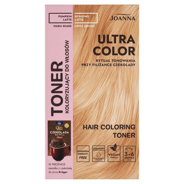 Joanna Ultra Color Toner pro barvení vlasů dýně latte teplý odstín 100 g