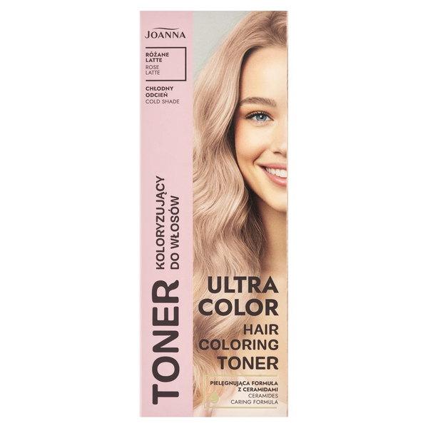 ULTRA COLOR Rose latte vlasový toner/Rose latte – veganský vlasový toner Joanna