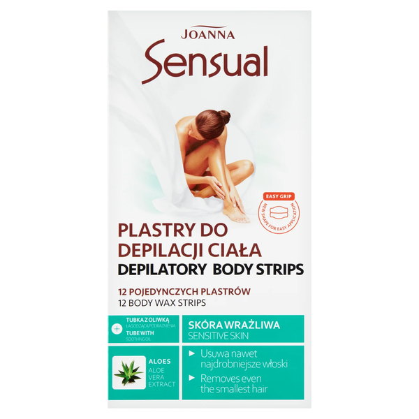 SENSUAL Body depilační náplasti pro citlivou pokožku ALOE EASY GRIP